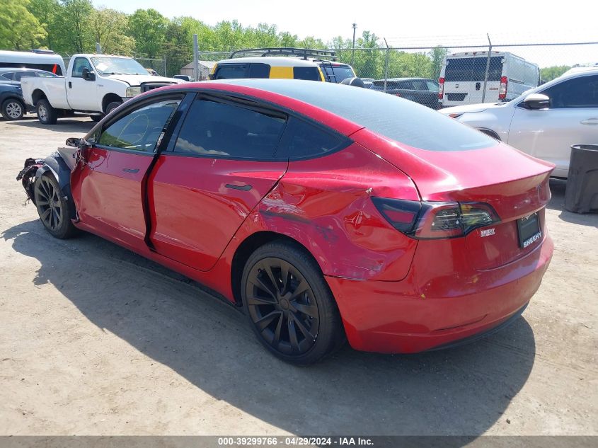 2022 Tesla Model 3 Rear-Wheel Drive VIN: 5YJ3E1EA9NF185860 Lot: 39299766