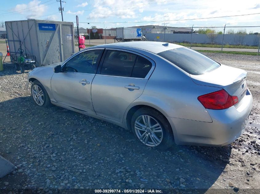 2013 Infiniti G37X VIN: JN1CV6AR2DM770149 Lot: 39299774