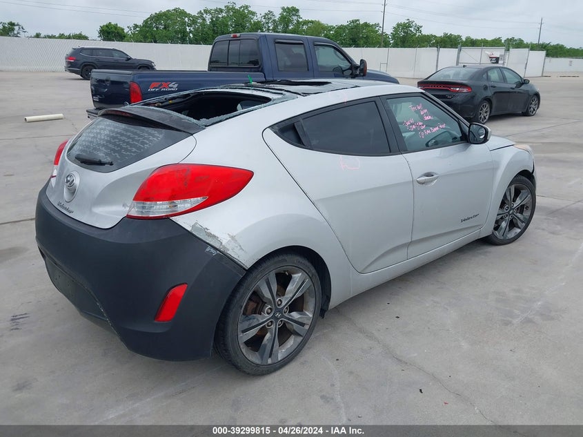 2016 Hyundai Veloster VIN: KMHTC6AD1GU281829 Lot: 39299815