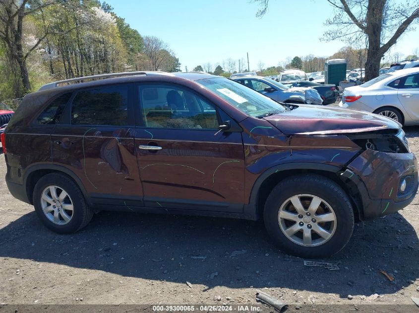 2013 Kia Sorento Lx VIN: 5XYKT3A66DG379509 Lot: 39300065