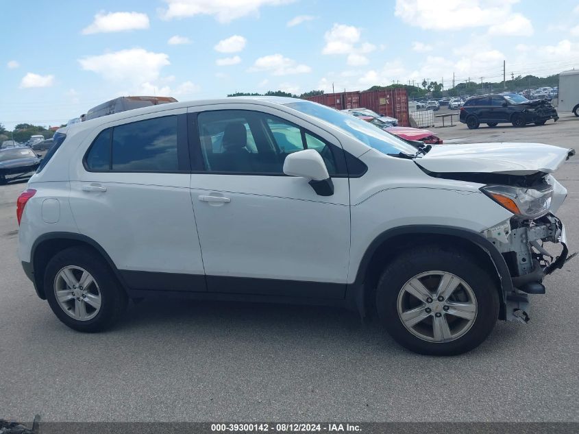 2018 Chevrolet Trax Ls VIN: KL7CJNSB8JB526191 Lot: 39300142