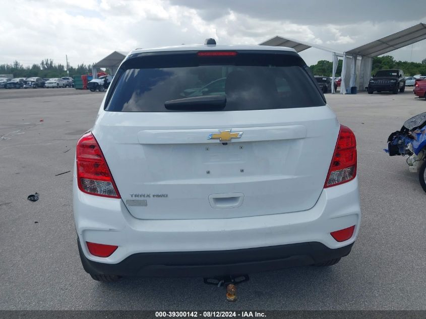 2018 Chevrolet Trax Ls VIN: KL7CJNSB8JB526191 Lot: 39300142