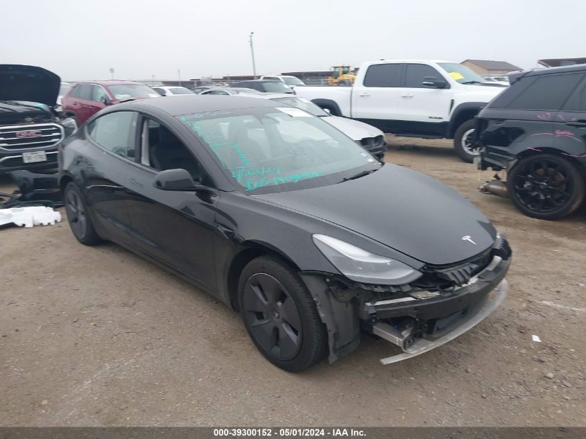 2022 Tesla Model 3 Long Range Dual Motor All-Wheel Drive VIN: 5YJ3E1EB6NF185503 Lot: 39300152