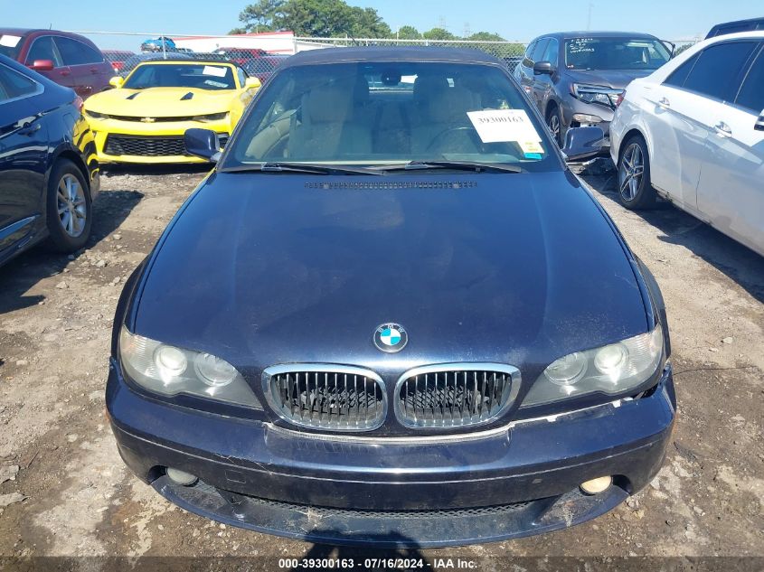 2004 BMW 330Ci VIN: WBABW53424PL42126 Lot: 39300163