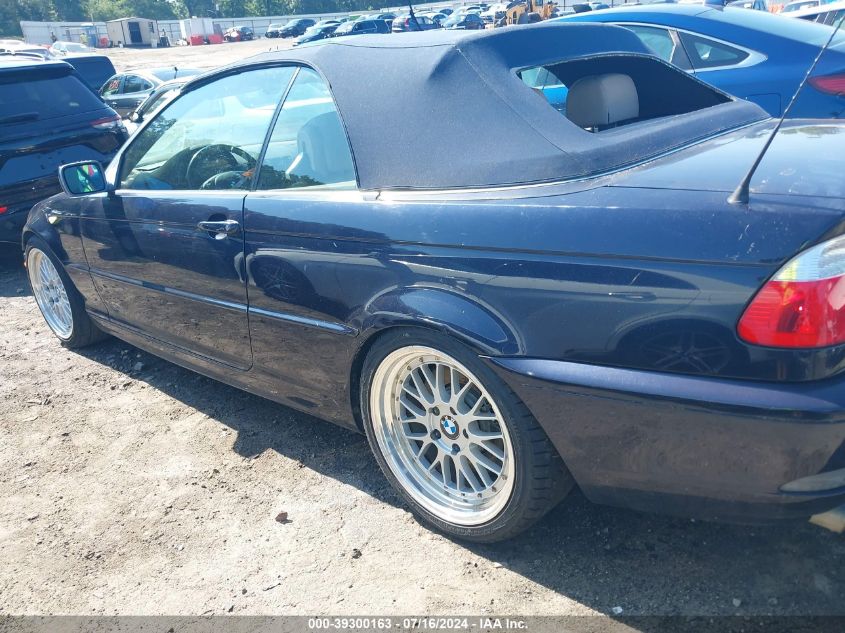 2004 BMW 330Ci VIN: WBABW53424PL42126 Lot: 39300163