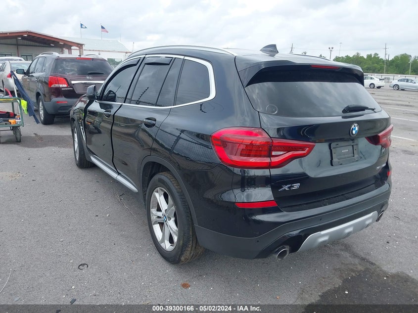 2021 BMW X3 SDRIVE30I VIN: 5UXTY3C03M9G31301