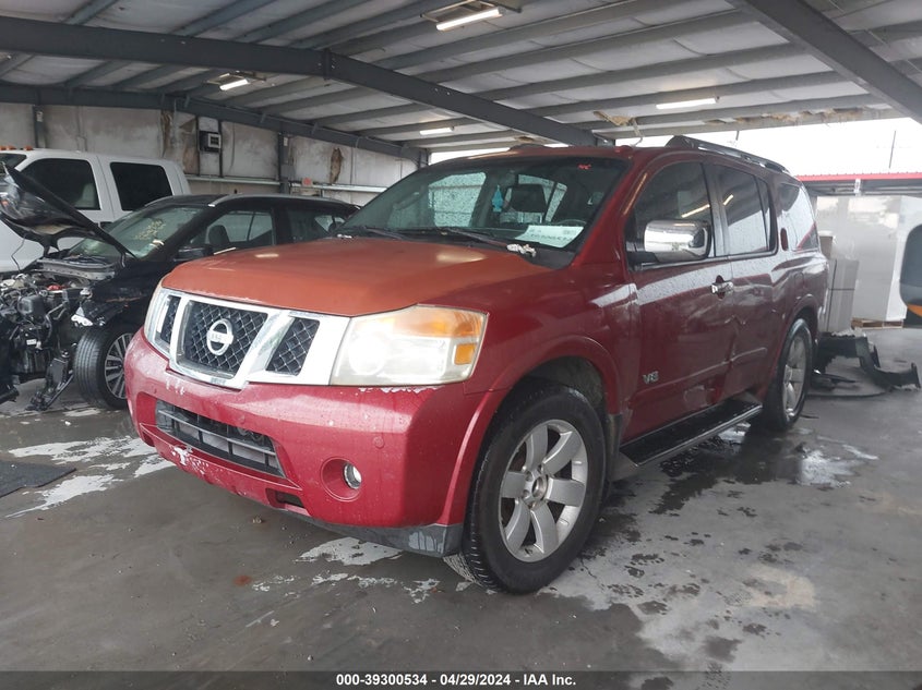 2008 Nissan Armada Le VIN: 5N1BA08D58N608085 Lot: 39300534