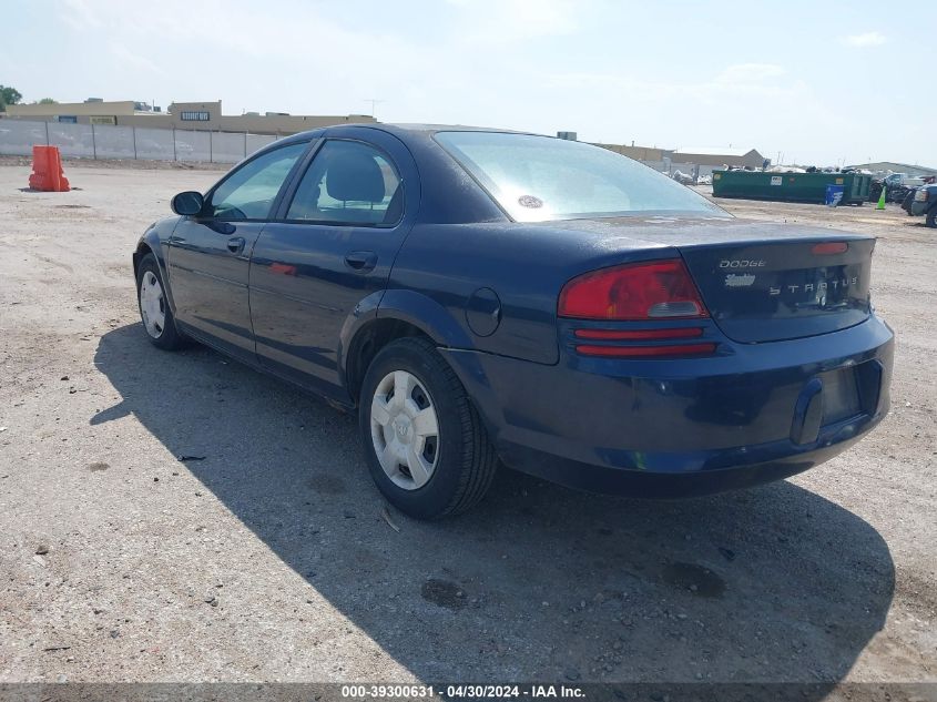 2005 Dodge Stratus Sxt VIN: 1B3EL46T85N517435 Lot: 39300631