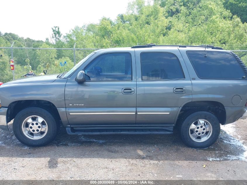 2001 Chevrolet Tahoe Lt VIN: 1GNEC13T51R129400 Lot: 39300689