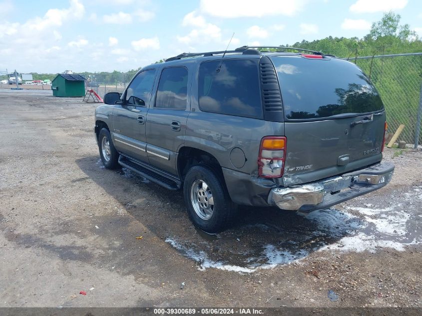 2001 Chevrolet Tahoe Lt VIN: 1GNEC13T51R129400 Lot: 39300689