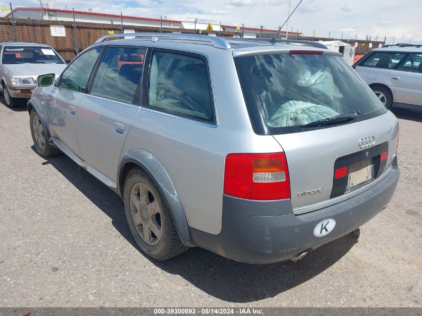 2002 Audi Allroad 2.7L VIN: WA1YD64B82N088317 Lot: 39300893