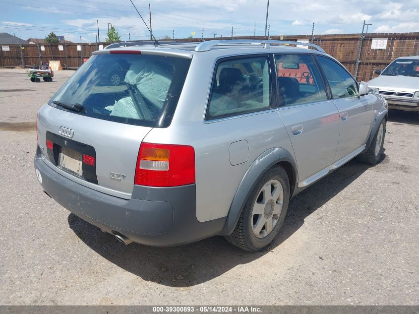 2002 Audi Allroad 2.7L VIN: WA1YD64B82N088317 Lot: 39300893