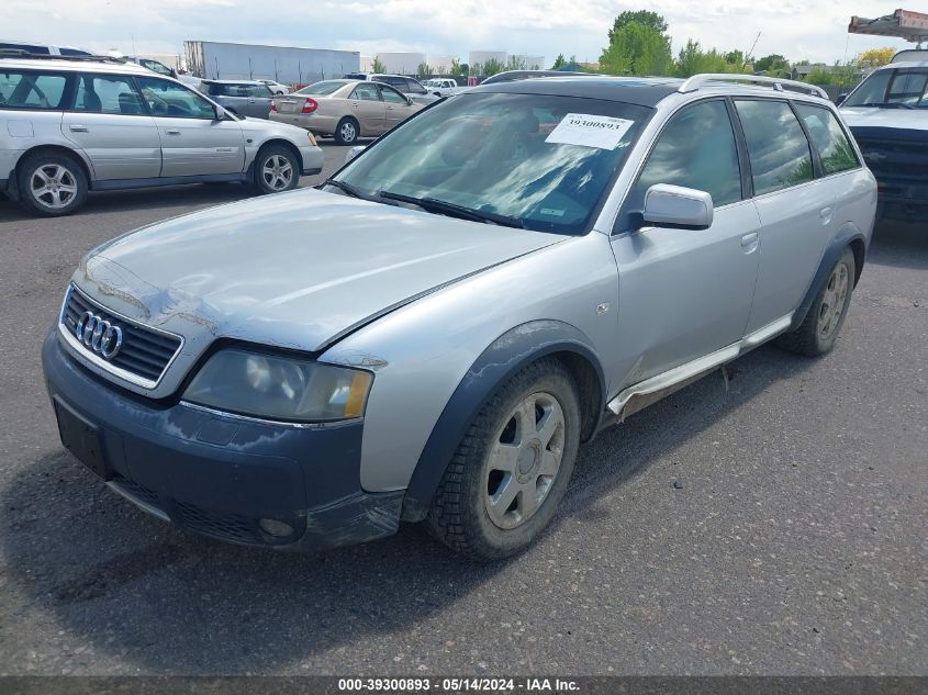 2002 Audi Allroad 2.7L VIN: WA1YD64B82N088317 Lot: 39300893