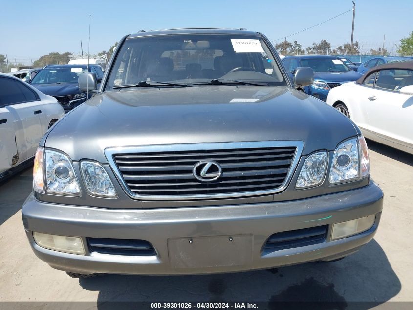 1999 Lexus Lx 470 VIN: JT6HT00W4X0063120 Lot: 39301026