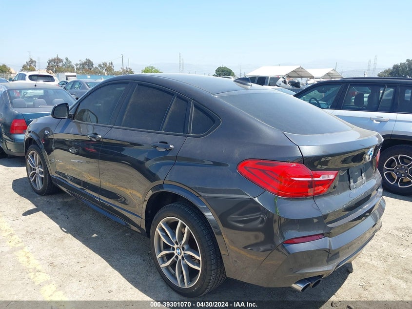 2017 BMW X4 xDrive28I VIN: 5UXXW3C30H0T79239 Lot: 39301070