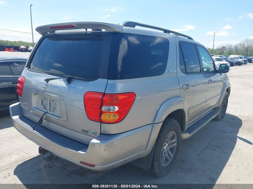 2004 Toyota Sequoia Limited V8 VIN: 5TDZT38A24S210406 Lot: 39301130