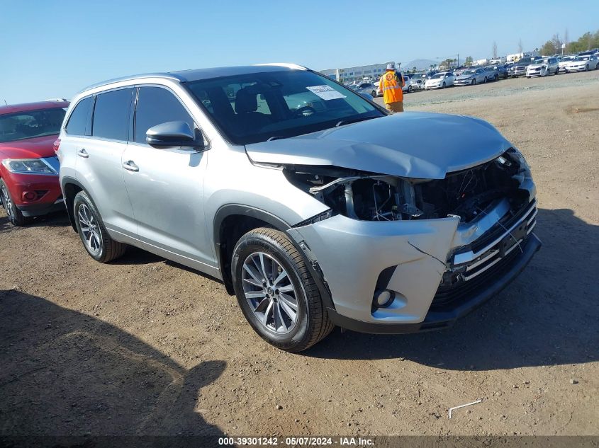 2017 Toyota Highlander Xle VIN: 5TDKZRFH2HS513355 Lot: 39301242