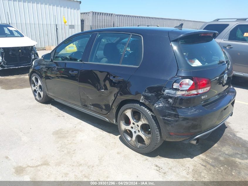 2013 Volkswagen Gti 4-Door VIN: WVWGV7AJ2DW125780 Lot: 39301296