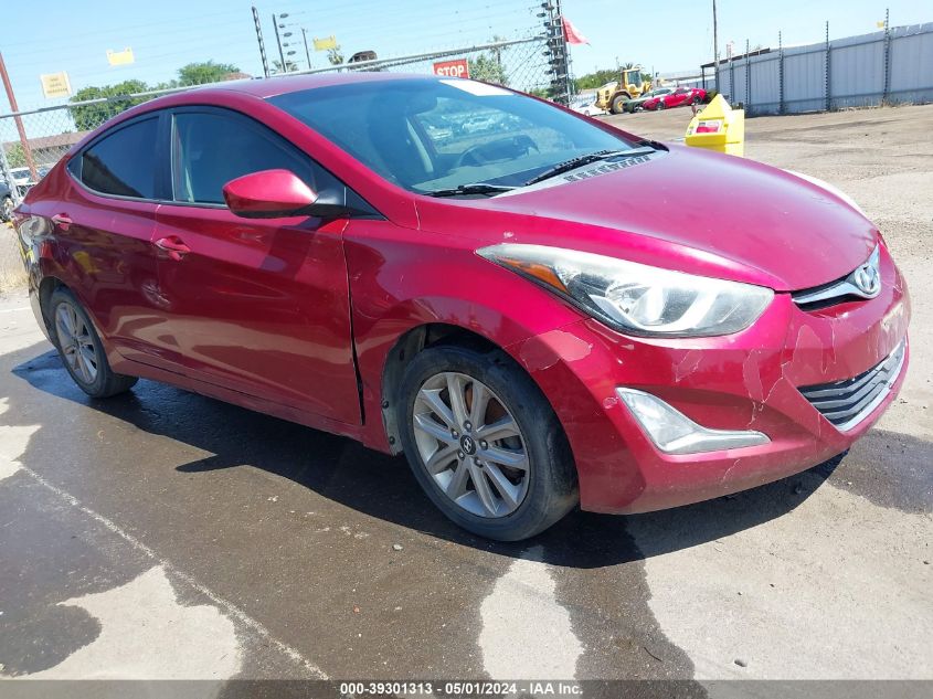 2014 Hyundai Elantra Se VIN: 5NPDH4AE5EH491025 Lot: 39301313