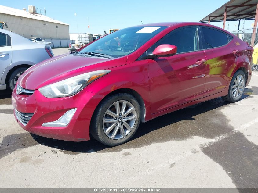 2014 Hyundai Elantra Se VIN: 5NPDH4AE5EH491025 Lot: 39301313