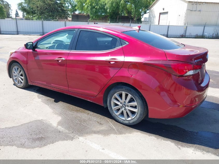 2014 Hyundai Elantra Se VIN: 5NPDH4AE5EH491025 Lot: 39301313