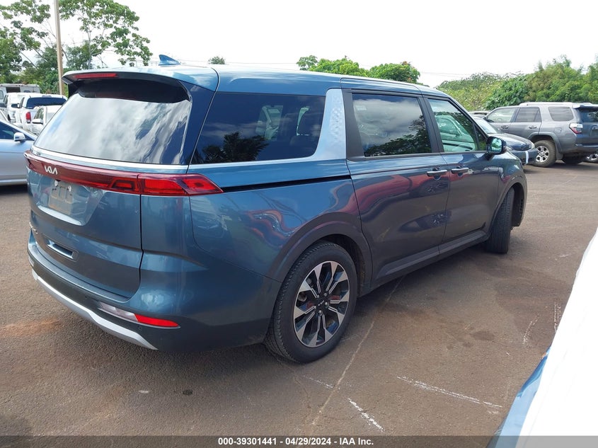 2022 Kia Carnival Mpv Ex VIN: KNDNC5H34N6091075 Lot: 39301441