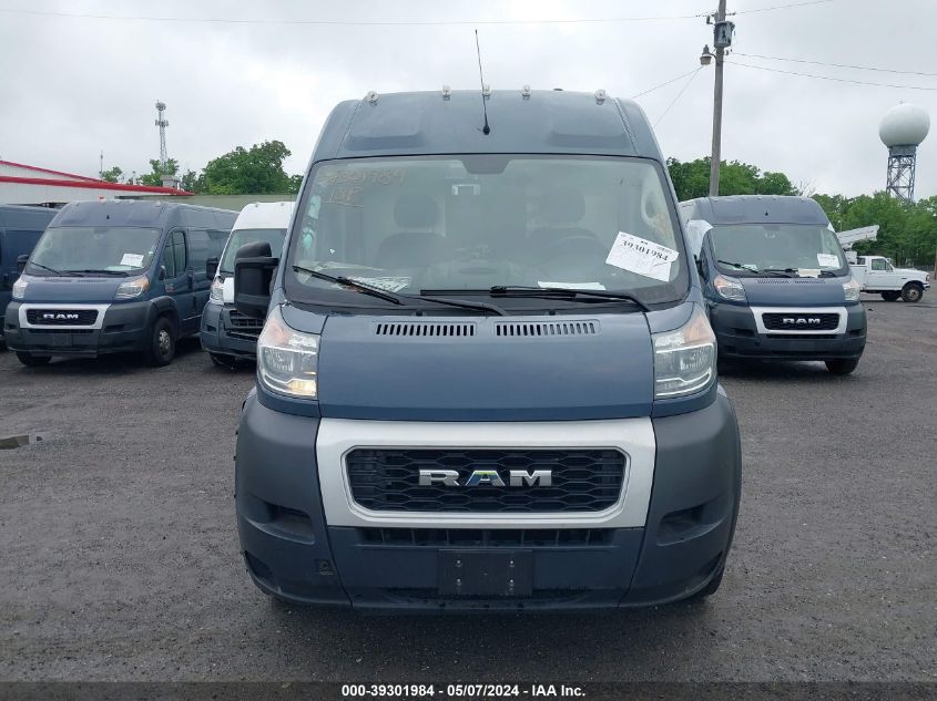 2019 Ram Promaster 3500 Cargo Van High Roof 159 Wb Ext VIN: 3C6URVJG4KE564073 Lot: 39301984