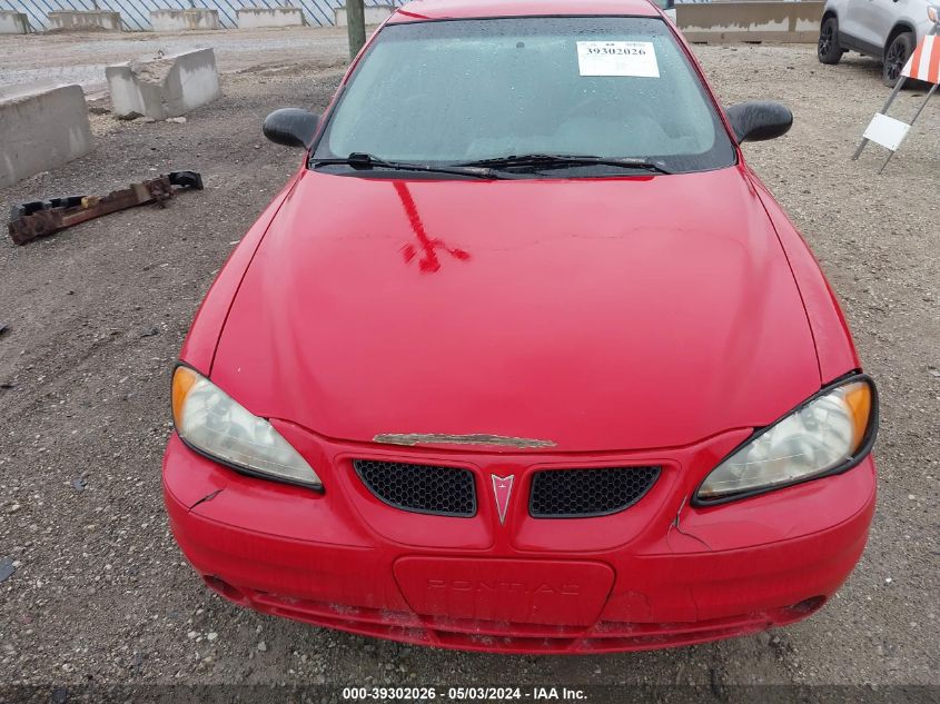 2004 Pontiac Grand Am Se1 VIN: 1G2NF52E74M520581 Lot: 39302026