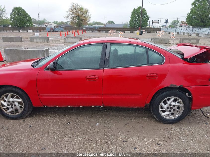 2004 Pontiac Grand Am Se1 VIN: 1G2NF52E74M520581 Lot: 39302026