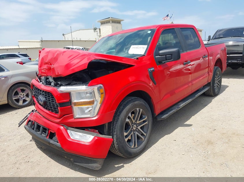 VIN 1FTEW1CP9NKD37524 2022 FORD F-150 XL