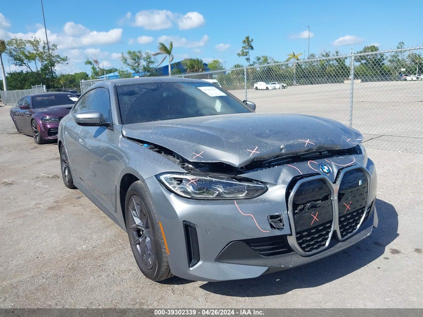 2023 BMW I4 Edrive35 VIN: WBY43AW03PFP76344 Lot: 39302339