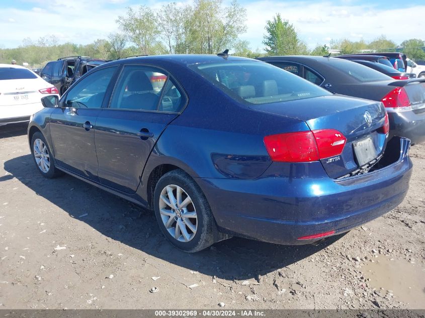 2011 Volkswagen Jetta 2.5L Se VIN: 3VWDZ7AJ8BM013633 Lot: 39302969