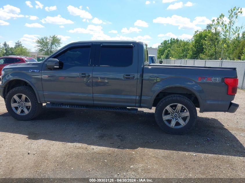 2018 Ford F-150 Lariat VIN: 1FTEW1EGXJFE19987 Lot: 39303128