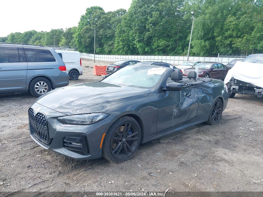2023 BMW 430I VIN: WBA23AT08PCL93673 Lot: 39303621
