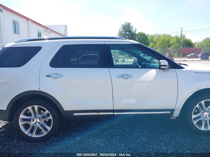 2016 Ford Explorer Limited VIN: 1FM5K7F87GGA34133 Lot: 39303647