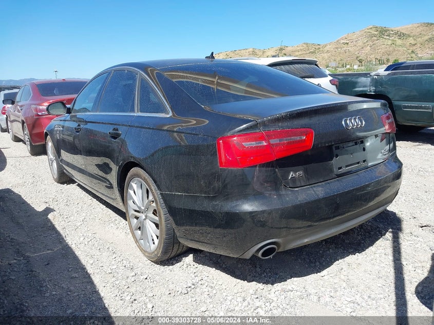 2012 Audi A6 3.0 Premium VIN: WAUGGAFC4CN138890 Lot: 39303728