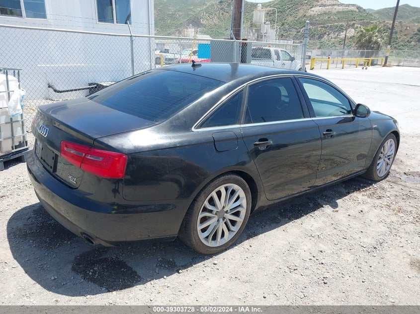 2012 Audi A6 3.0 Premium VIN: WAUGGAFC4CN138890 Lot: 39303728