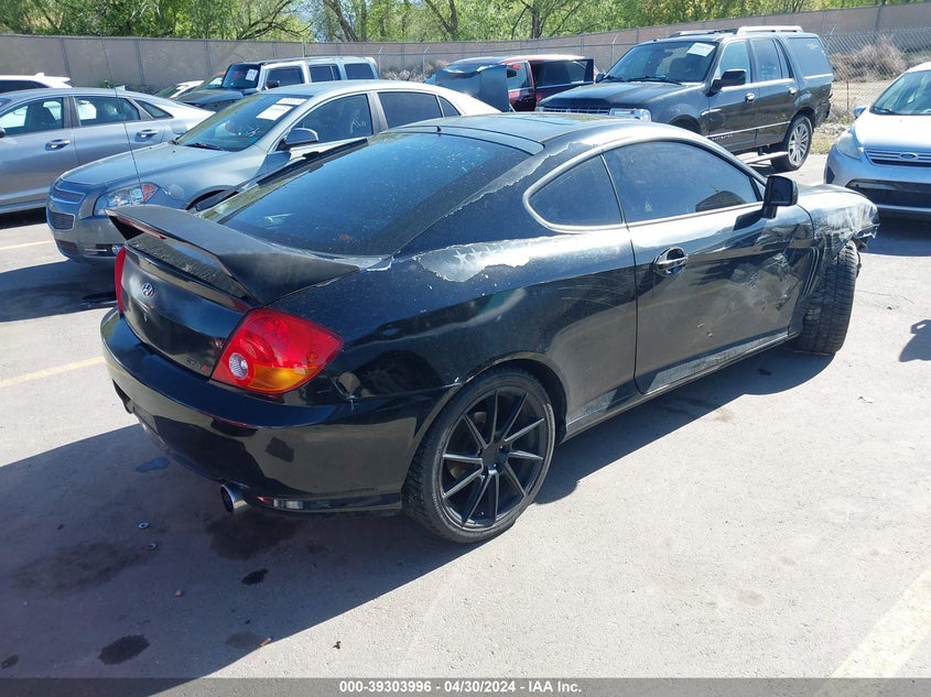 2004 Hyundai Tiburon Gt V6/Gt V6 Special Edition VIN: KMHHN65F04U134649 Lot: 39303996