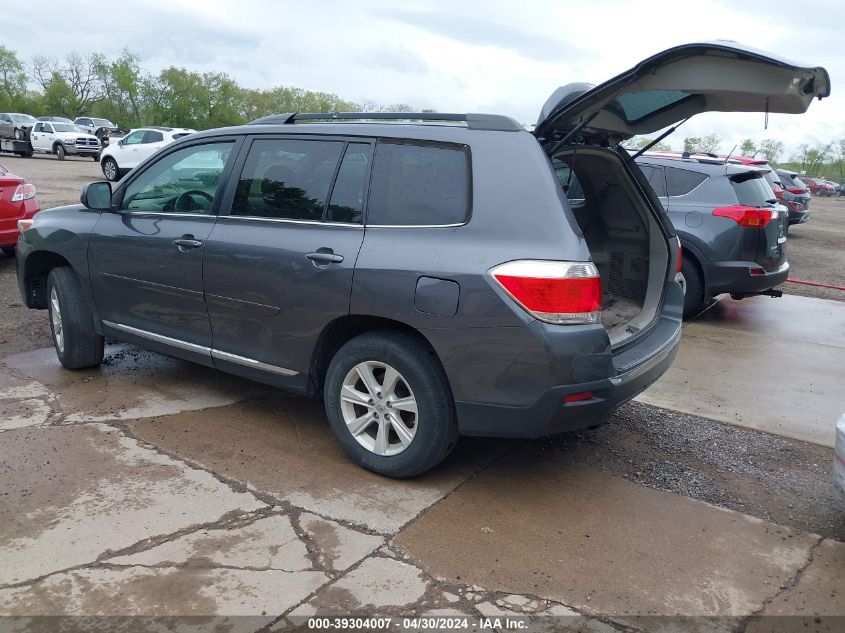 2012 Toyota Highlander Se V6 VIN: 5TDBK3EH6CS136413 Lot: 39304007