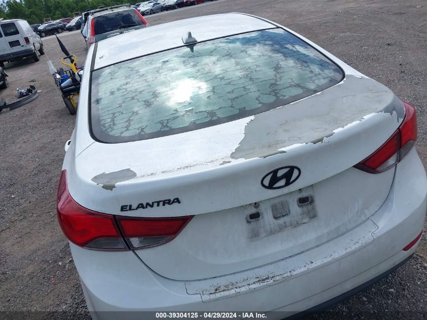 5NPDH4AE8GH655810 | 2016 HYUNDAI ELANTRA