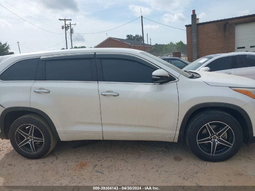 2016 Toyota Highlander Le VIN: 5TDZARFH0GS018169 Lot: 39304143