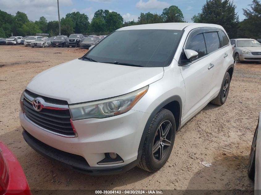 5TDZARFH0GS018169 2016 TOYOTA HIGHLANDER - Image 2