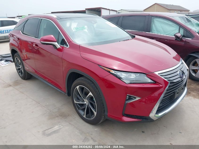 VIN 2T2BGMCA9GC005144 2016 LEXUS RX 450H no.1