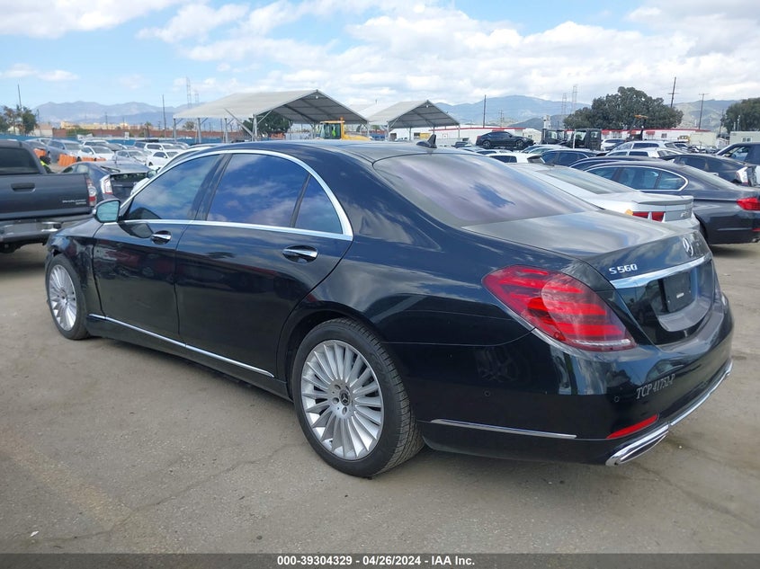 2020 Mercedes-Benz S 560 VIN: W1KUG8DB3LA564074 Lot: 39304329