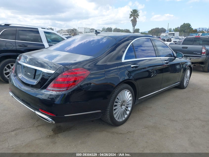 2020 Mercedes-Benz S 560 VIN: W1KUG8DB3LA564074 Lot: 39304329