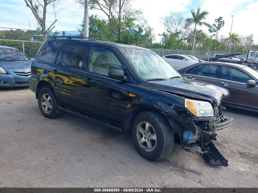 2006 Honda Pilot Ex-L VIN: 5FNYF18776B021673 Lot: 39304381