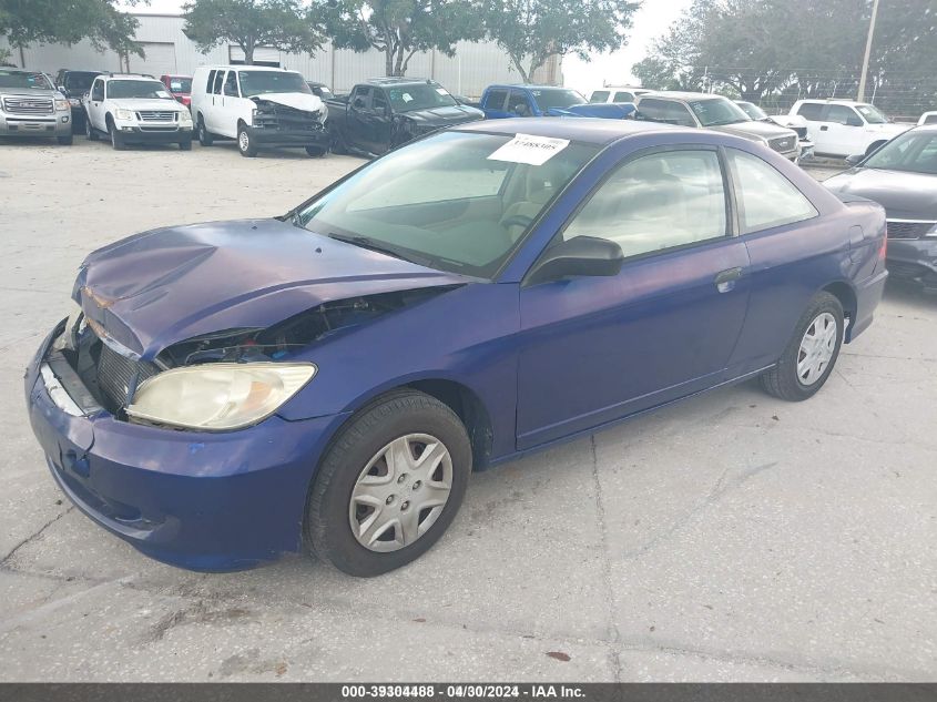 2004 Honda Civic Vp VIN: 1HGEM22154L060941 Lot: 39304488