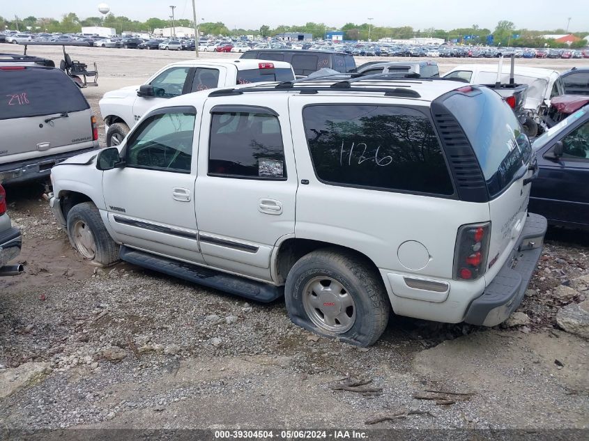 2001 GMC Yukon Slt VIN: 1GKEK13T81J137053 Lot: 39304504