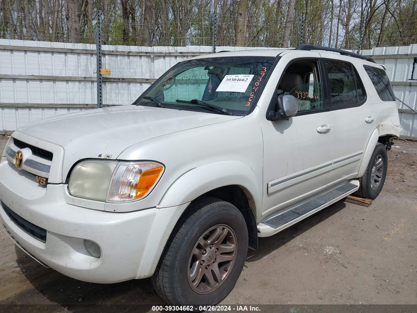 2007 Toyota Sequoia Limited V8 VIN: 5TDBT48A07S288193 Lot: 39304662