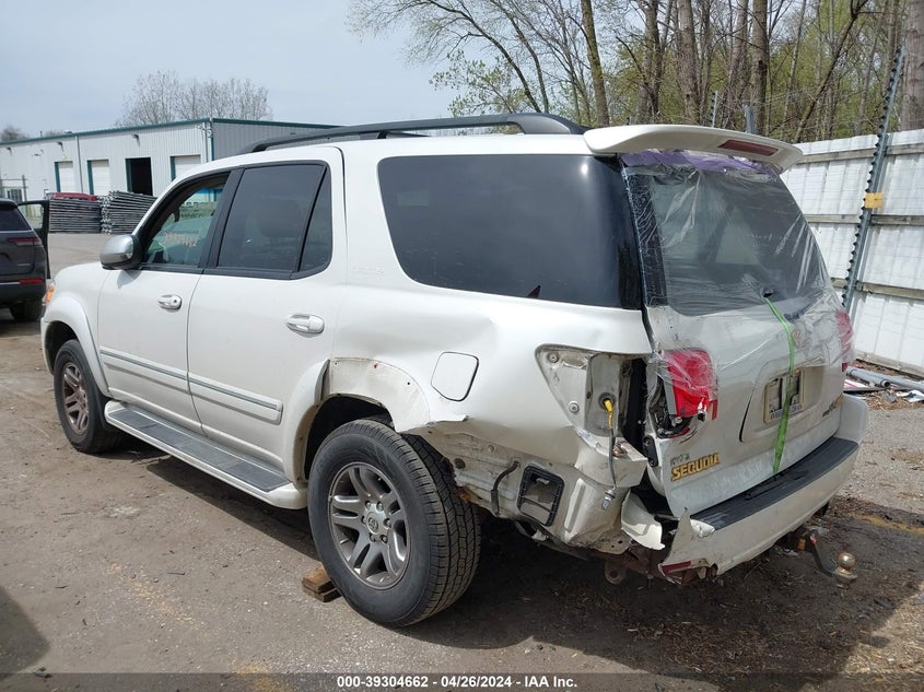 2007 Toyota Sequoia Limited V8 VIN: 5TDBT48A07S288193 Lot: 39304662